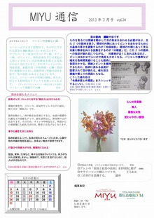 2013年3月号 vol.34｜トータルヘルスケアMIYU/リラクROOM